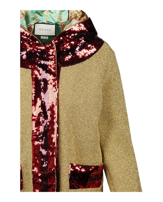 Gucci Pailletten Lurex Jacke - Image 3