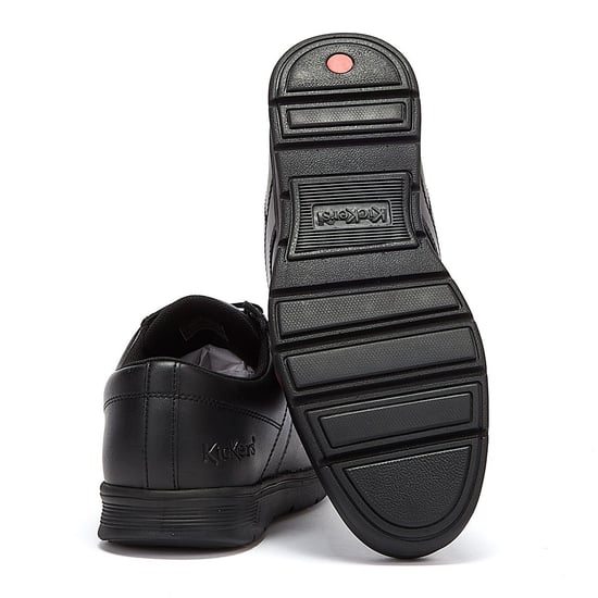Kickers Kelland Lace Lo Schwarz Leder Schuhe - Image 4