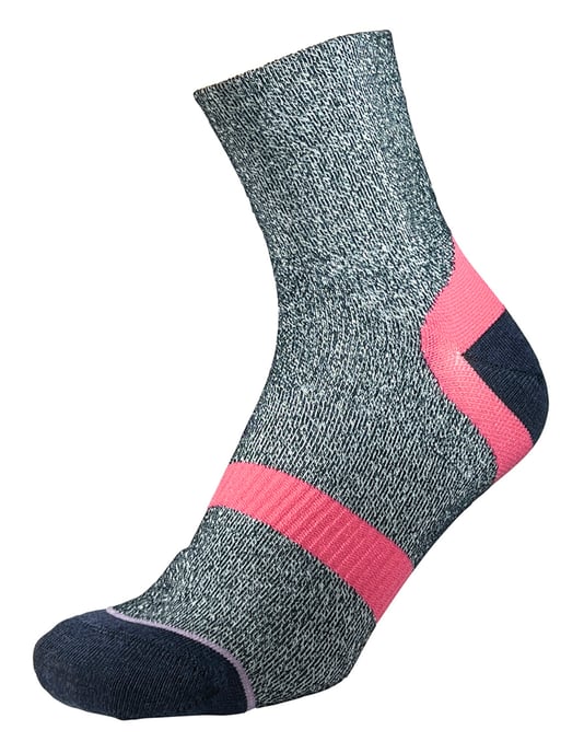 1000 Mile - Damen Approach Repreve Doppel-Lagen Atmungsaktive Anti-Blasen Socken - Marineblau / Eisvogel - Image 1