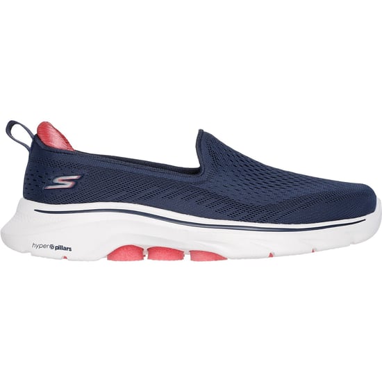 Skechers GO WALK 7 Vina Damen Textil Sneaker in Marineblau/Koralle - Image 5