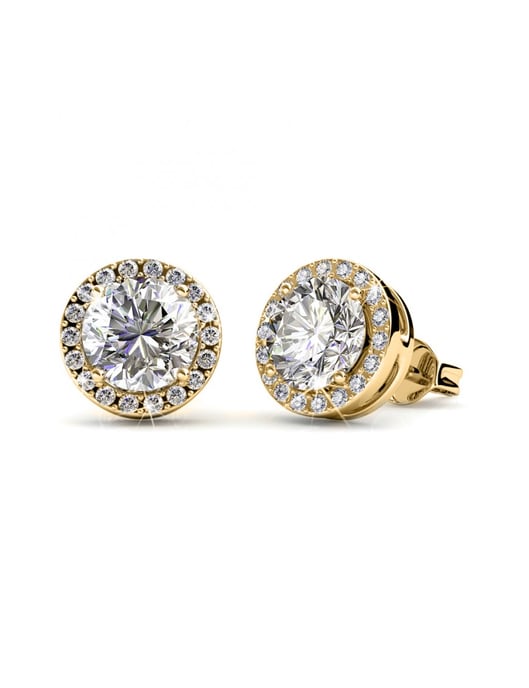 Sophia Ohrringe - Gold und Kristall - Image 1