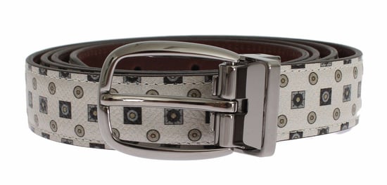 Dolce & Gabbana White Silk Bowtie Leather Men's Belt Gift Box - Image 6
