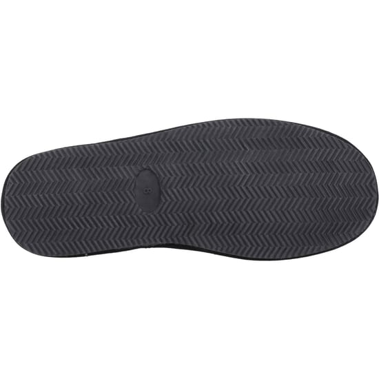 Hush Puppies Charles Wildleder Herren Schwarz Pantoffeln - Image 3