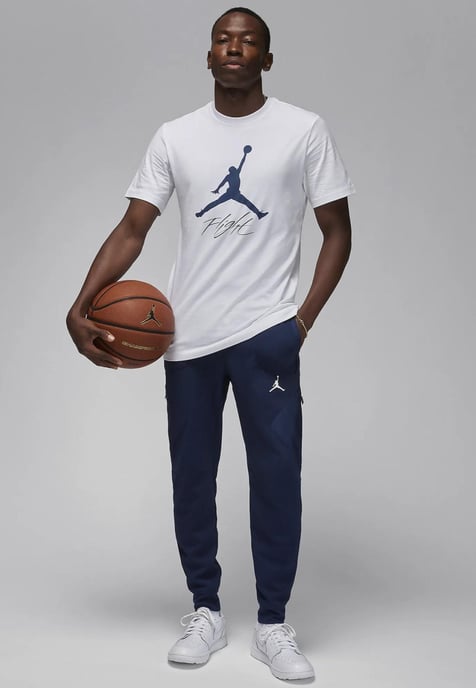 Nike Jordan Jumpman Flight-T-Shirt in Weiß - Image 4