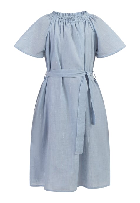 Dreimaster Sommerkleid Mädchen Hellblaue Dünne Streifen - Image 1