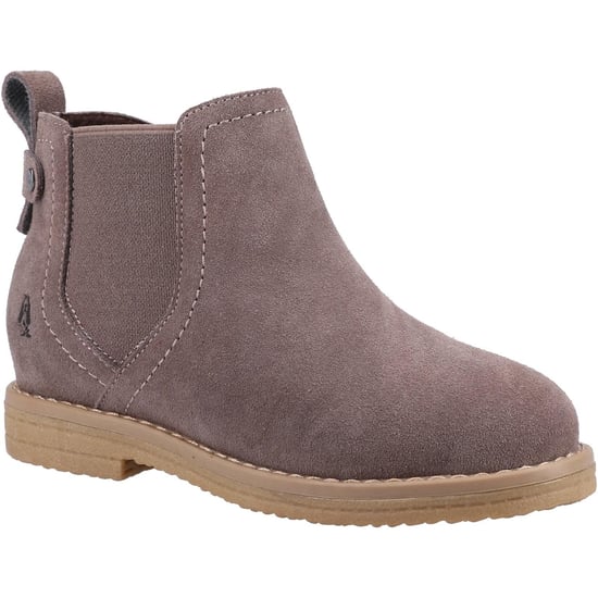 Hush Puppies Girls Mini Maddy Stiefelette aus Wildleder (Grau) - Image 1
