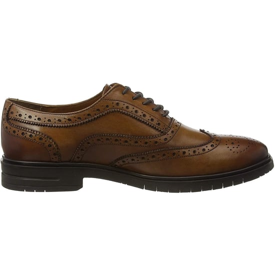 Hush Puppies Mens Santiago Leather Brogues (Tan)