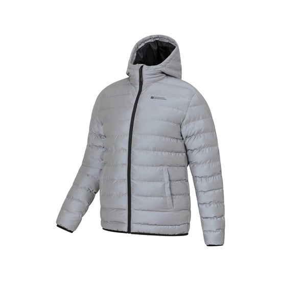 Mountain Warehouse Herren Reflektierende gepolsterte Jacke (Silber) - Image 4