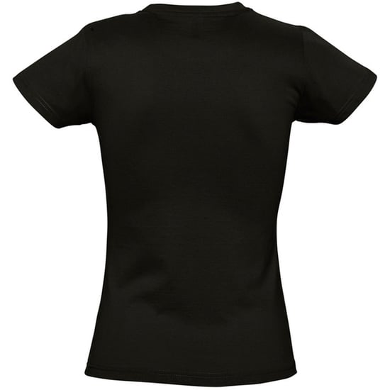 SOLS Womens/Ladies Imperial Heavy Short Sleeve T-Shirt (Deep Black) - Image 2