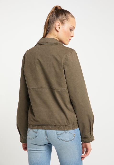 Dreimaster leichte Jacke Damen militärisch oliv - Image 4
