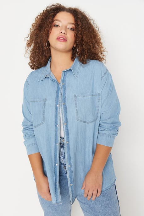 Standard Passform Plus Size Hemd - Image 2