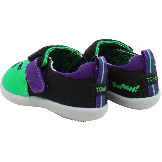 Toms x Marvel Hulk Kinder-Plimsolls in Grün/Schwarz - Image 4