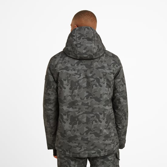 Freestyle Mens Ski Jacket Steel Grey Camo