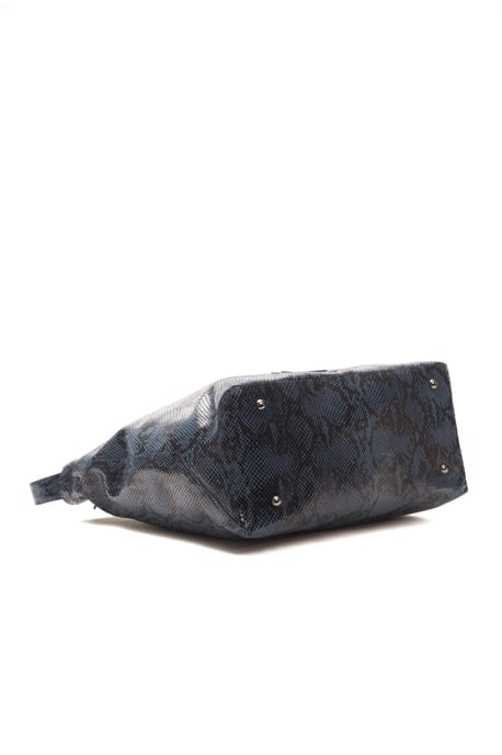 Pompei Donatella Blue en cuir d'épaule pour femmes - Image 4