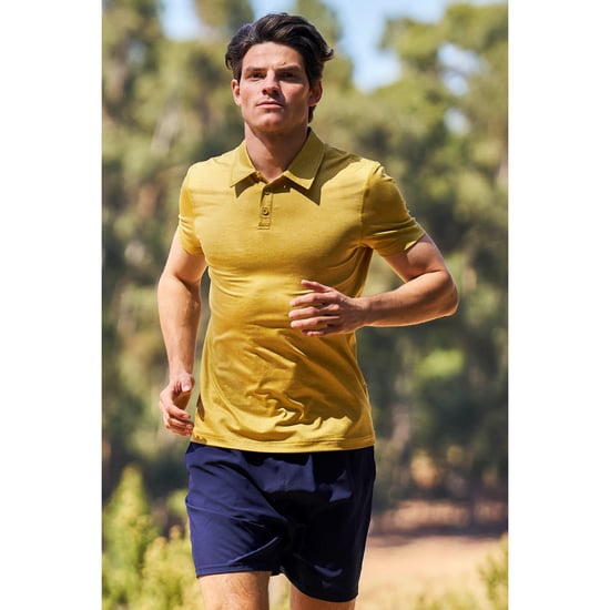 Mountain Warehouse Mens Agra Stripe Polo Shirt (Yellow)