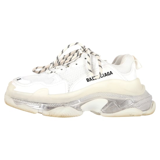 Balenciaga Clear Sole Triple S Sneakers aus weißem Polyester - Image 5
