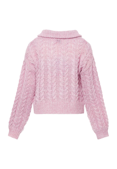 Mymo Strickjacke Damen rosa rosa - Image 2