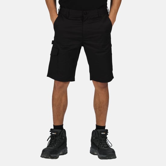 Regatta Mens Pro Cargo Shorts (Black)