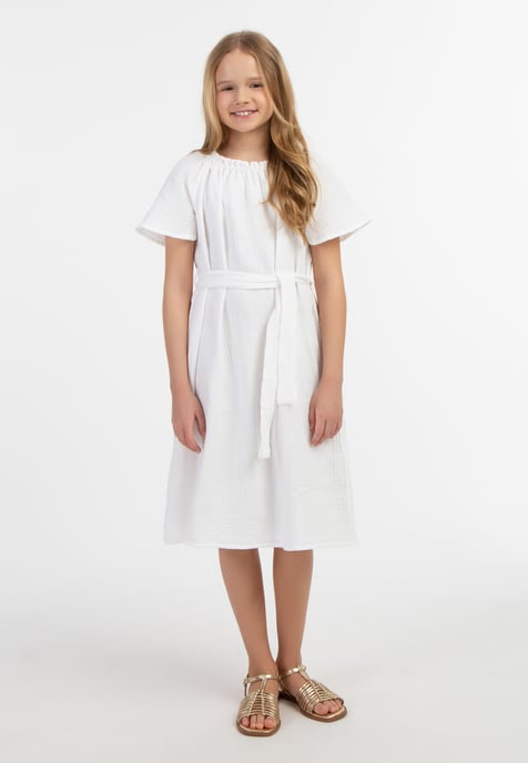 Dreimaster Kleid Mädchen weiss - Image 4