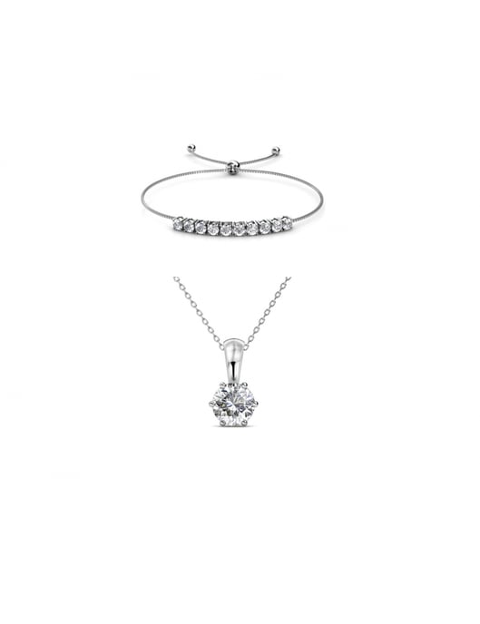 Kristall Mia Geburtsstein Set - Silber und Kristall - Image 1