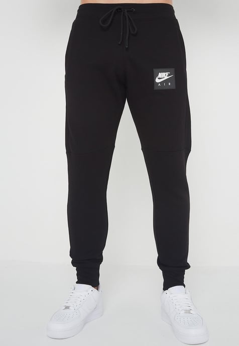 Nike Air Herren Zip durch Trainingsanzug Set Schwarz - Image 3