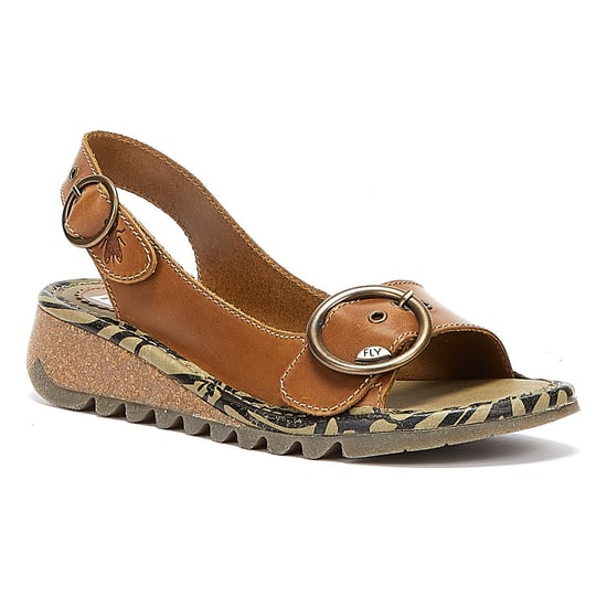 Fly London Tram723fly Damen Sandalen Kamel - Image 2