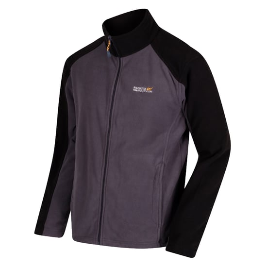 Regatta Great Outdoors Herren Hedman II Fleece-Jacke, zweifarbig (Eisengrau/Schwarz) - Image 3