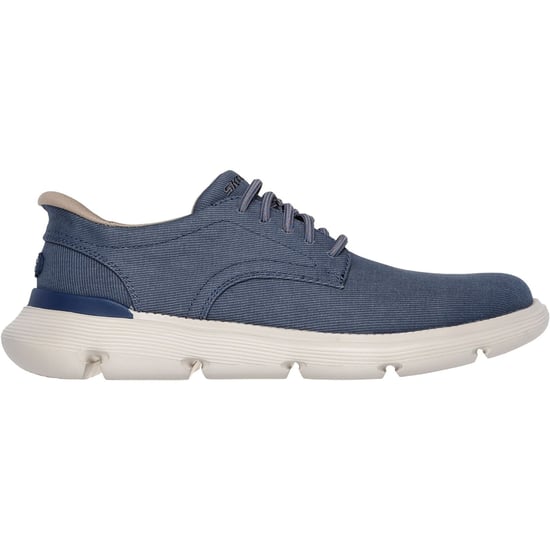 Skechers Garza Clive Herrenschuhe aus Baumwolle in Blau mit Schnürung - Image 2