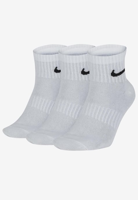 Nike Dry Cushion Everyday 3 Paar Knöchelsocken in Weiß - Image 1