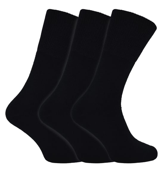 Bambus-Thermo-Socken für den Winter | THMO | Herren- und Damengrößen | Warme dicke Bambus-Socken - Schwarz - Image 1