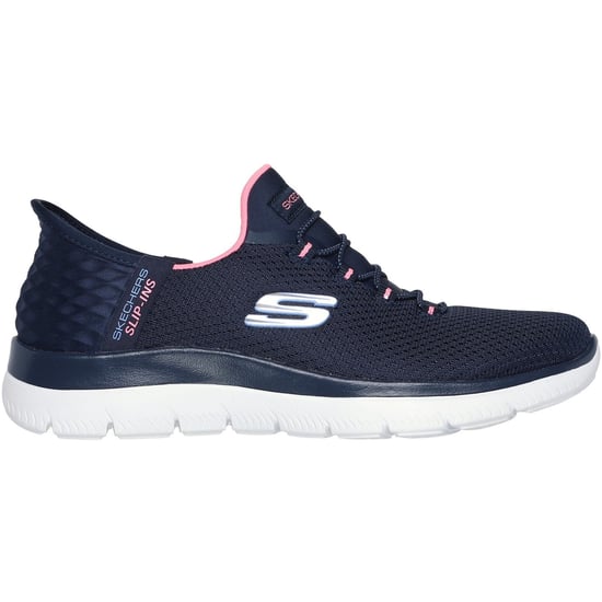 Skechers Summits Diamond Dream Damen Turnschuhe in Marineblau/Rosa - Image 5