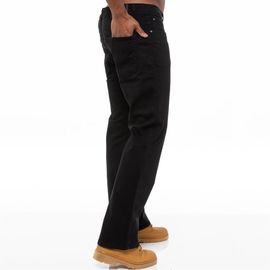 Enzo Herren Bootcut Stretch Denim Jeans - Image 4