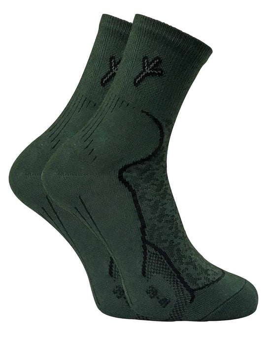 2 Paar Herren Baumwolle Wandern Wandern Boot Socken mit Silber Technologie - Image 1
