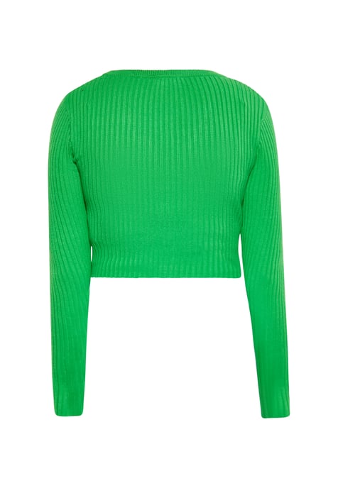 Mymo kurze Strickjacke Damen grün - Image 4