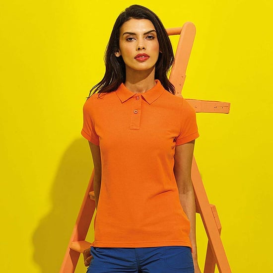 Asquith & Fox - Polo-Shirt mit kurzen Ärmeln - Damen (Orange) - Image 4