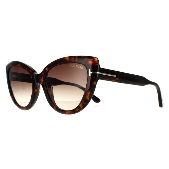 Tom Ford Cat Eye Damen Dunkel Havanna Braun Verlauf - Image 2