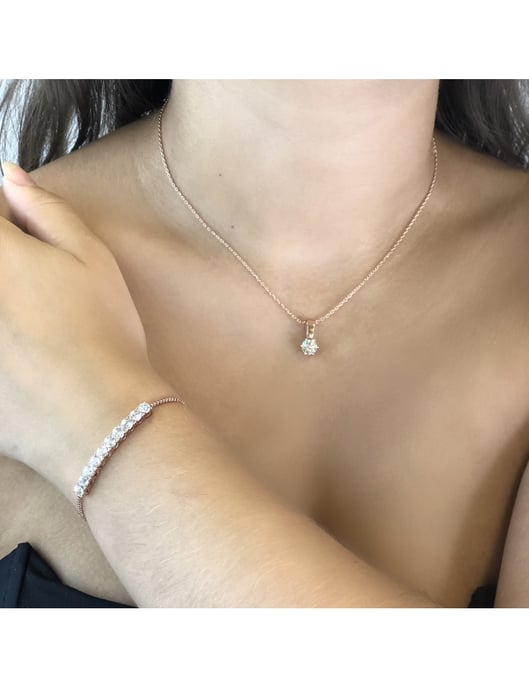 Kristall Mia Geburtsstein Set - Rose Gold und Kristall - Image 2