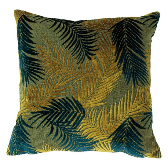 Paoletti Palmgrove Samt Jacquard Federgefülltes Kissen - Image 1