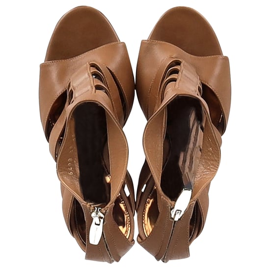 Gianvito Rossi Gladiator High Heel Sandalen aus braunem Leder - Image 2