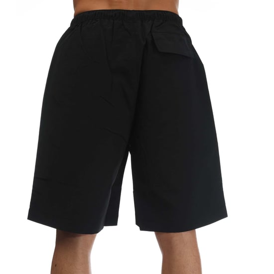 Men's Marcelo Burlon Sunset Cross Nylon Shorts in Black Red