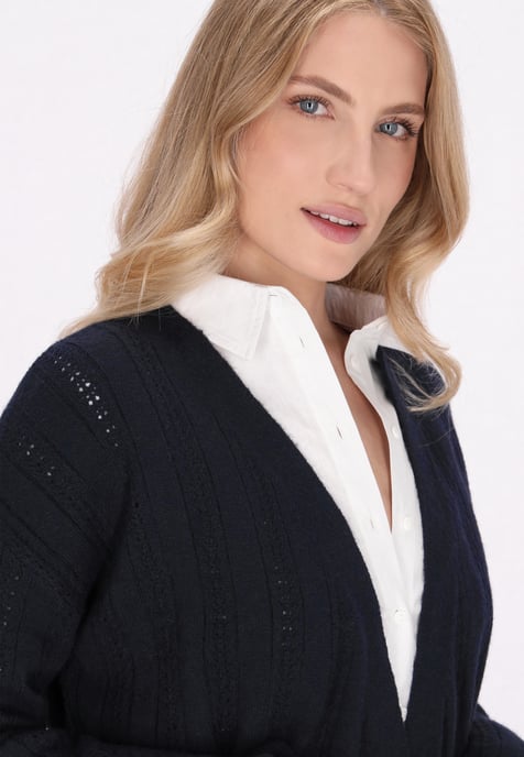 Dreimaster Cardigan Damen Marine - Image 5