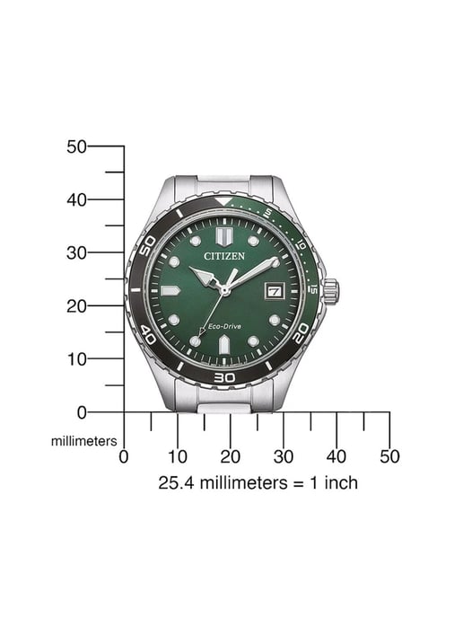 Citizen Damen Silberne Uhr AW1828-80X - Image 4