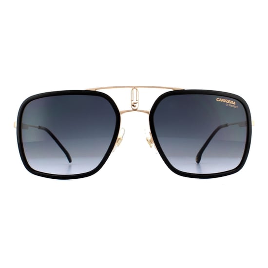 Carrera Aviator Mens Gold Schwarz Dunkel Grau Gradient Sonnenbrille - Image 1