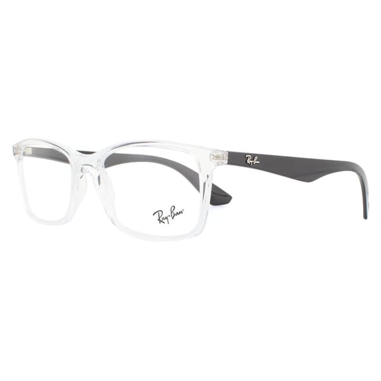 Ray-Ban Brillenfassung RX7047 5943 Transparent und Schwarz für Herren und Damen - Image 2