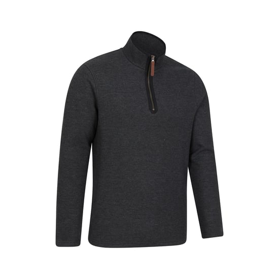 Mountain Warehouse Mens Beta Contrast Zip Top (Charcoal)