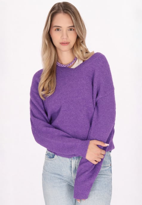 Mymo Pullover Damen violett - Image 3