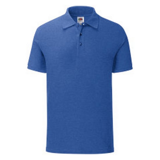 Fruit of the Loom - "Iconic" Poloshirt für Herren (Königsblau meliert) - Image 1