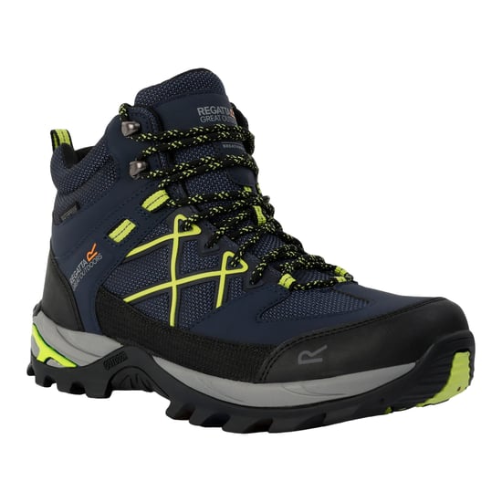 Regatta - Herren Wanderstiefel "Samaris III" (Marineblau/Leuchtend Limone) - Image 3