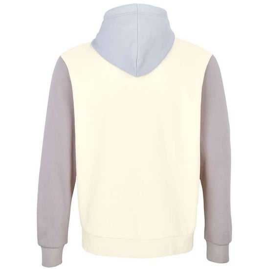 SOLS - "Collins" Kapuzenpullover für Herren/Damen Unisex (Natürlich/Cremiges Blau/Hellgrau) - Image 2