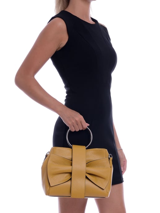 Roberta M SS22 RM 1627 Moutarde Cuir de vachette Sac - Image 5